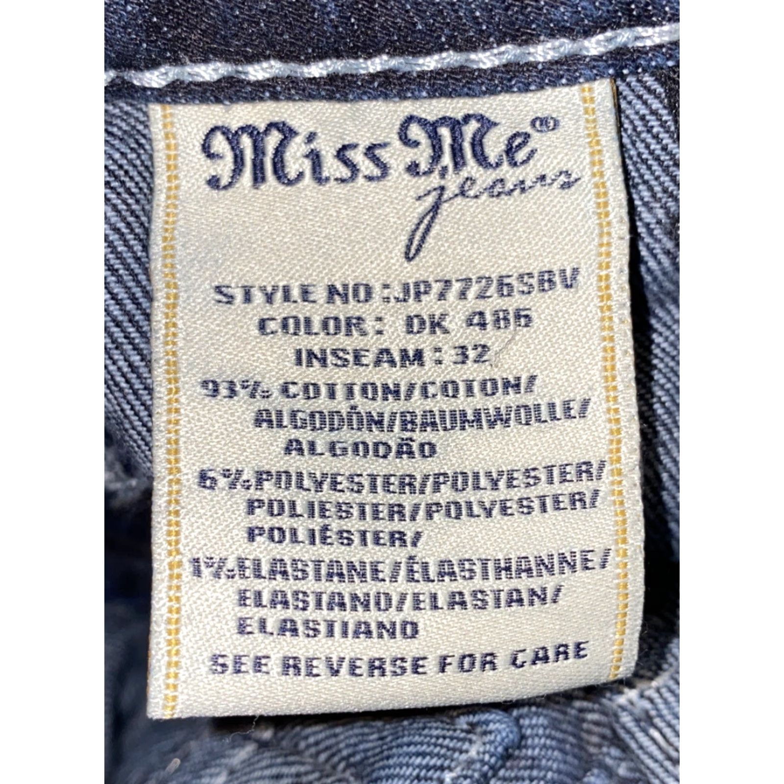 Miss Me Miss Me Womens Jeans Capri Slim Boot Denim Blue 27x19 Inseam 19 Regular Size 27 X 19 Size 27" / US 4 / IT 40 - 8 Thumbnail