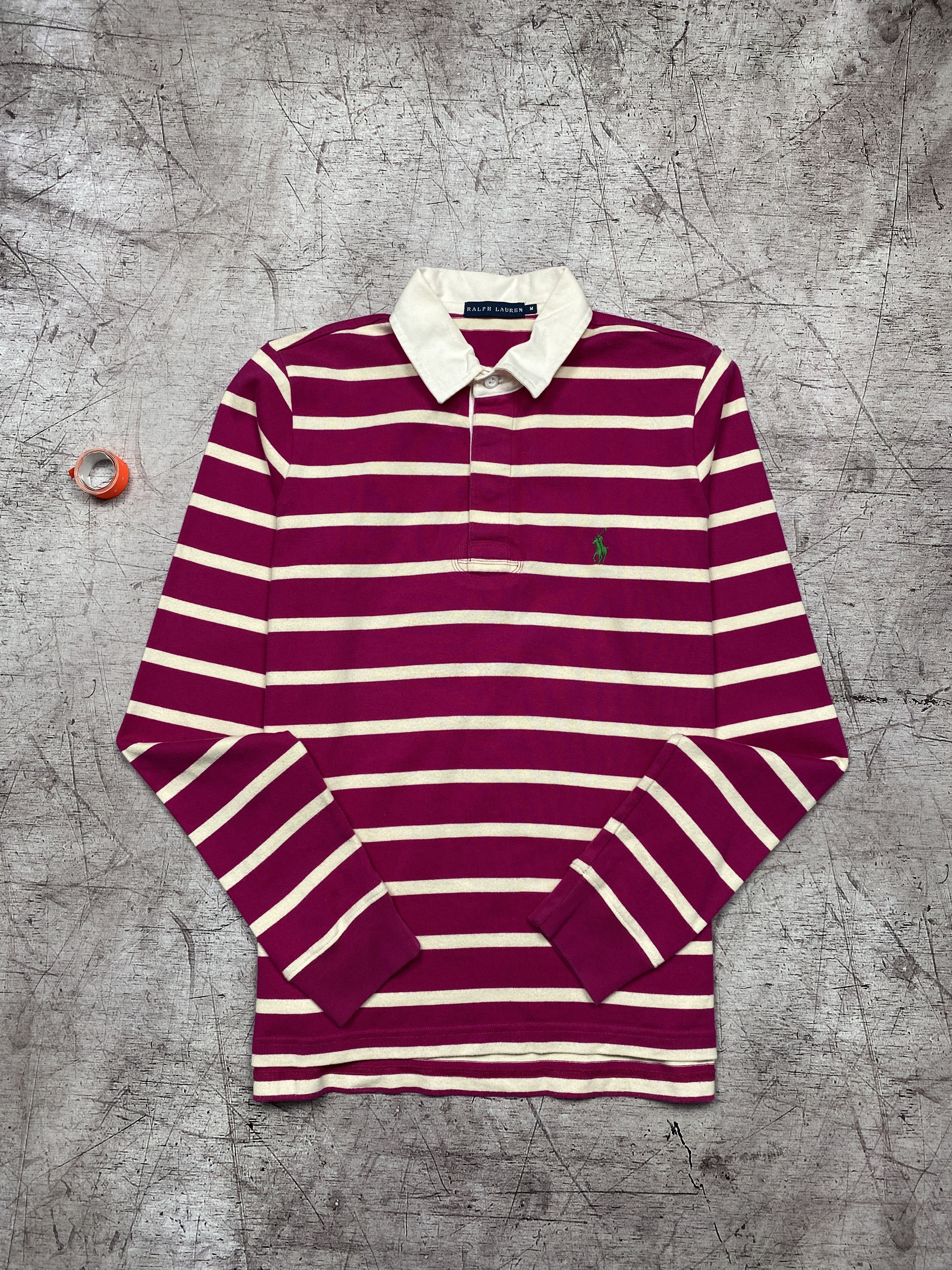Polo Ralph Lauren × Ralph Lauren Polo Ralph Lauren Womens Long Sleeve Rugby Polo Shirt Size M / US 6-8 / IT 42-44 - 1 Thumbnail