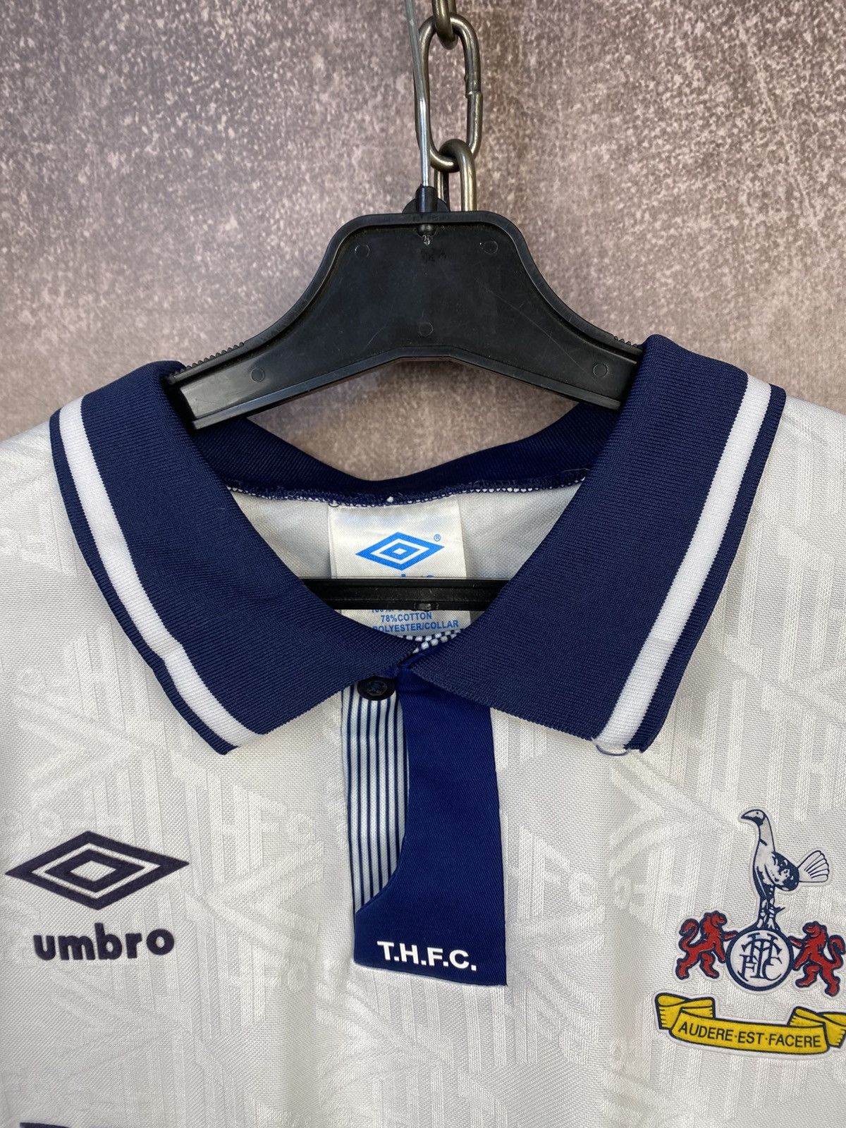 Umbro Vintage Tottenham Hotspurs Home Jersey 1991-1993 Blockcore Size US L / EU 52-54 / 3 - 7 Thumbnail
