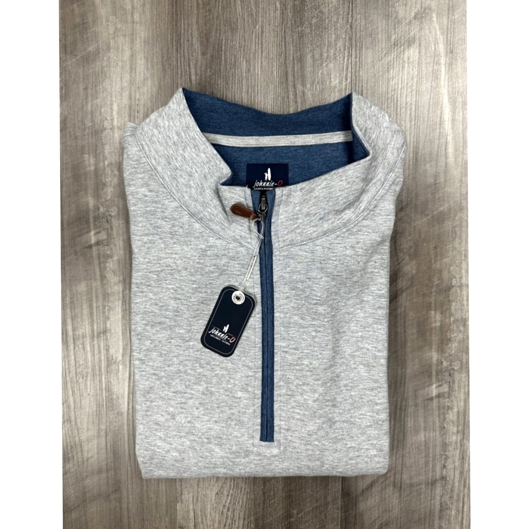 johnnie-O VINTAGE Johnnie-O Sully Light Gray Quarter Zip Pullover 4XB Mens Big & Tall Sweatshirt Pullover Gray 4XB 90s Size US XXL / EU 58 / 5 - 2 Thumbnail