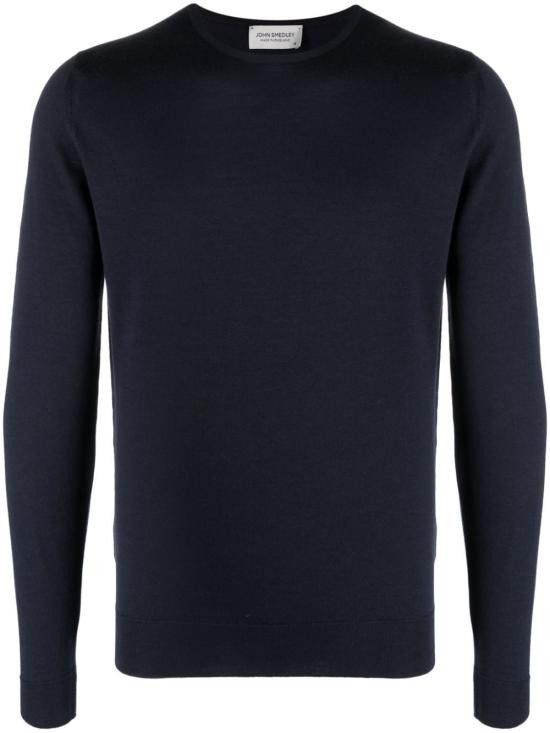 John Smedley JOHN SMEDLEY Men Sweater LUNDY MIDNIGHT Blue Size US L / EU 52-54 / 3 - 1 Thumbnail