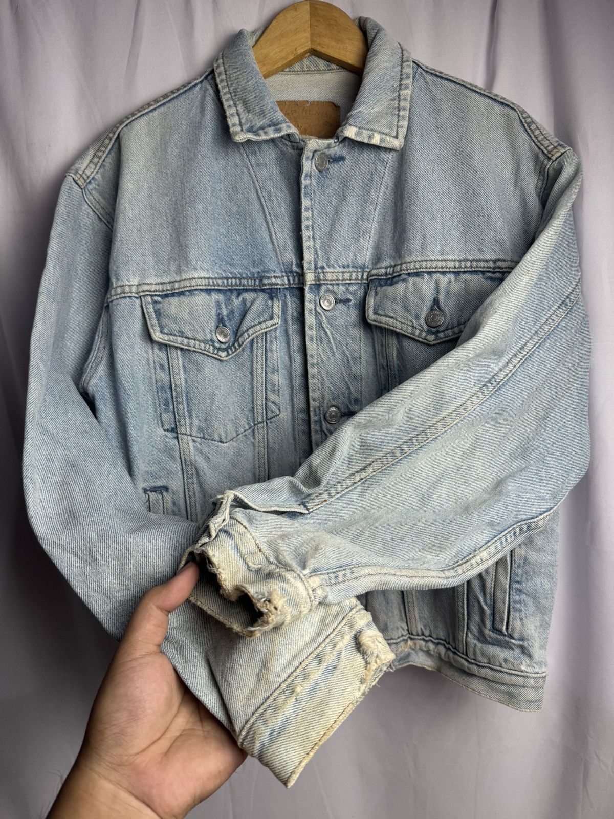 Gap × Japanese Brand Vintage Distressed Denim Jacket GAP USA Size US M / EU 48-50 / 2 - 4 Thumbnail