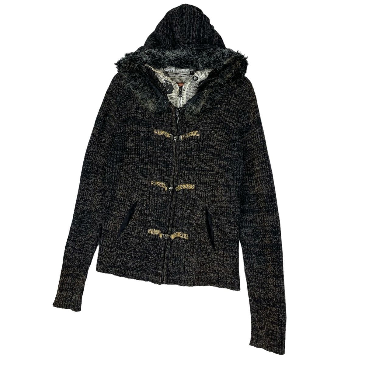 In The Attic × Seditionaries In The Attic Heavyweight Knitwear Hoodie Sweater Size US L / EU 52-54 / 3 - 3 Thumbnail