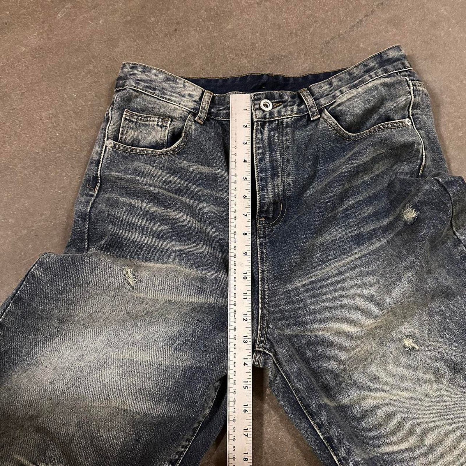 Other DISTRESSED BLUE WAIST 28 MODELED Size US 28 / EU 44 - 7 Thumbnail