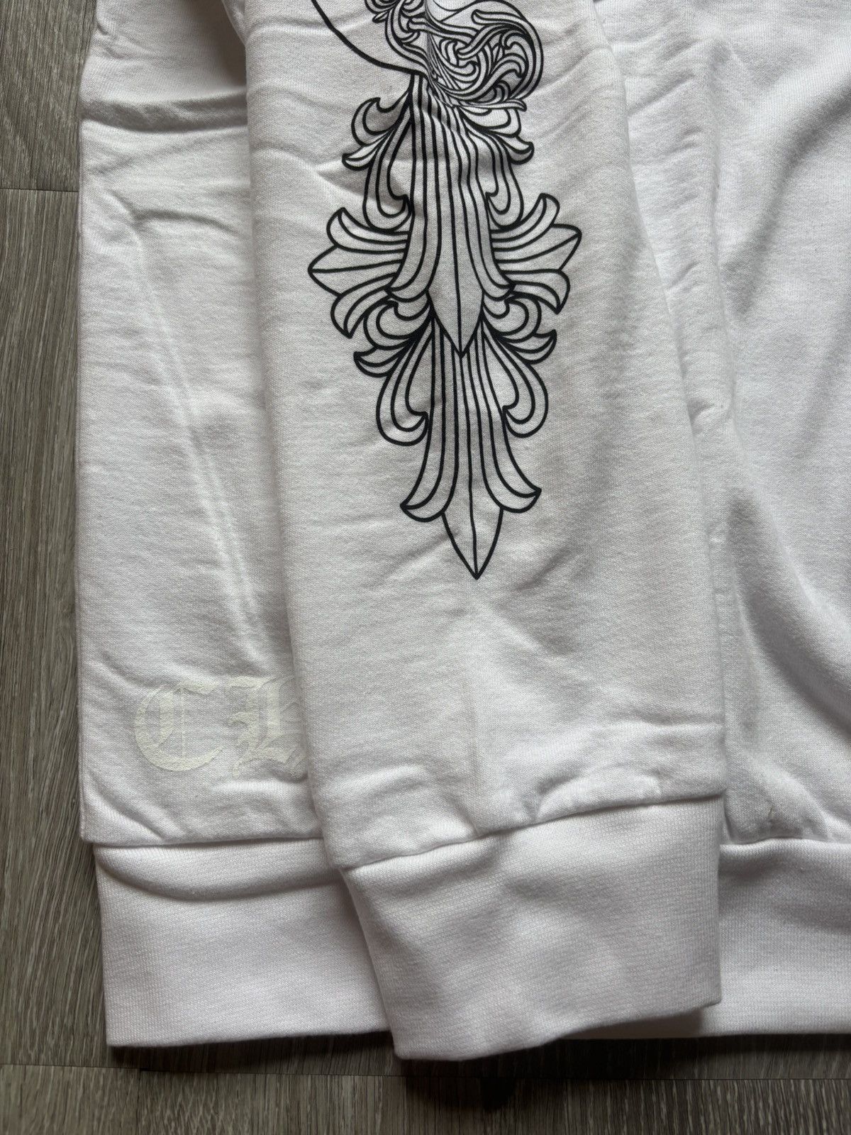 Chrome Hearts Chrome Hearts White Love Floral Crewneck Size US XL / EU 56 / 4 - 5 Thumbnail