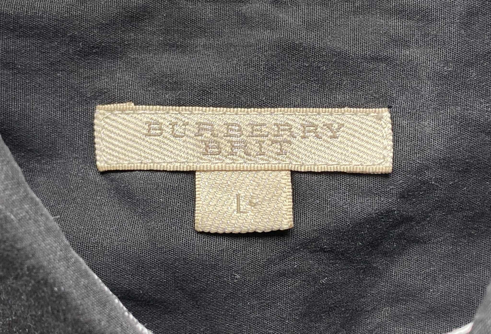 Burberry Burberry Brit Black Button Up Shirt Nova Check 3/4 Sleeve Size L / US 10 / IT 46 - 5 Thumbnail