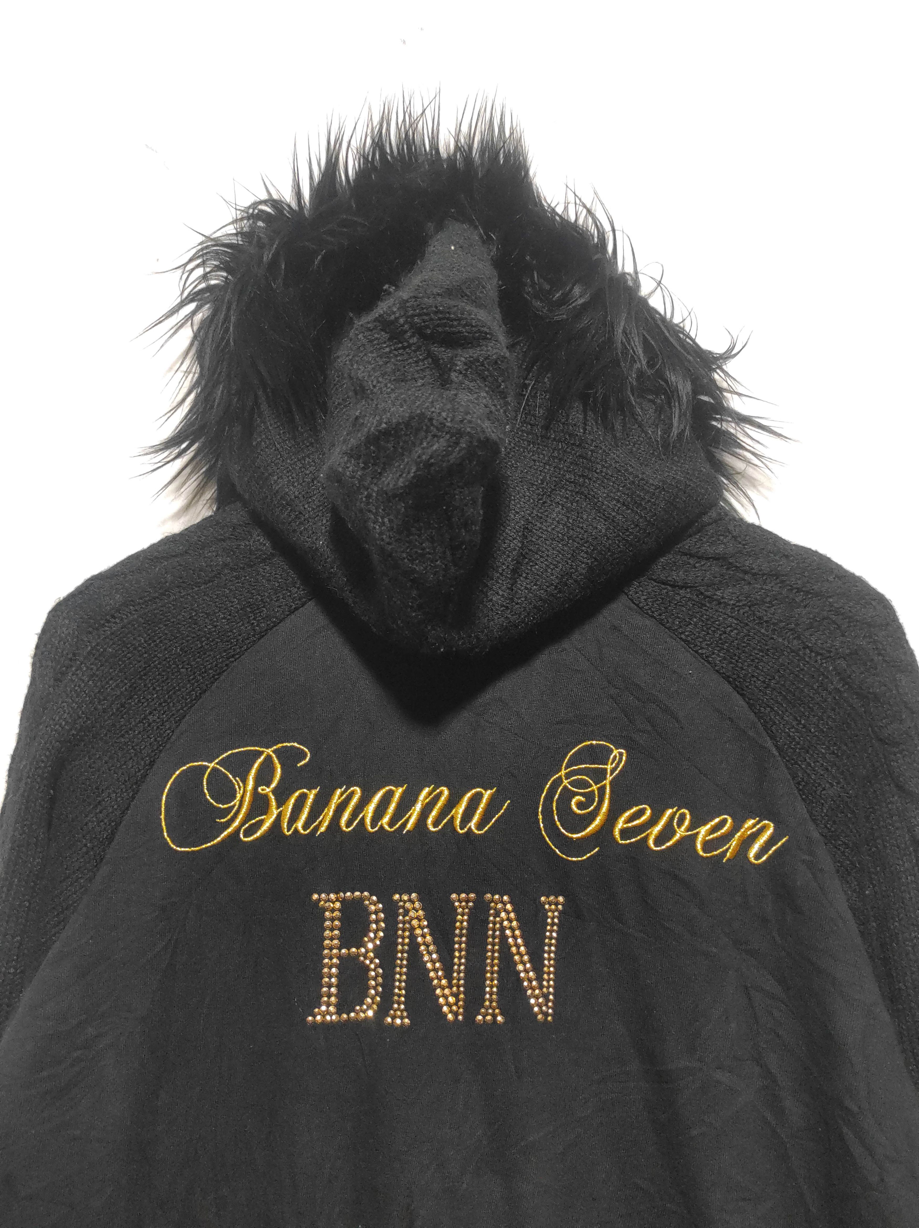 Banana Seven Double Zip Fur Hoodie if six was nine style