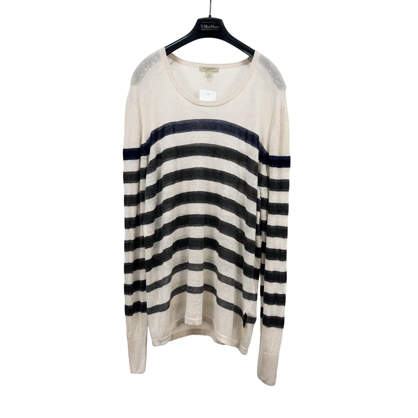 Burberry Burberry Brit Striped Linen Silk Knit XL Size US XL / EU 56 / 4 - 1 Thumbnail