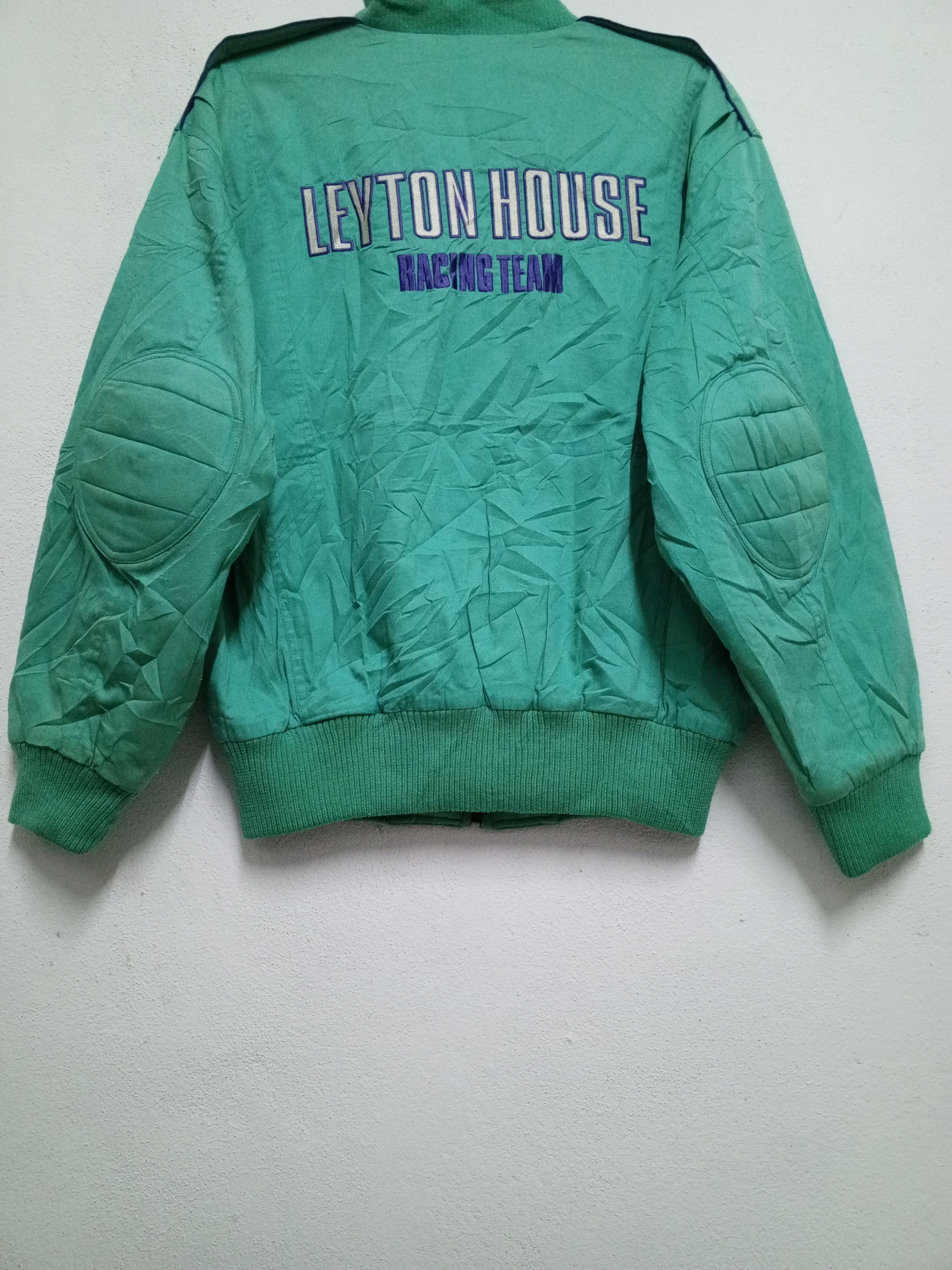 Formula 1 vintage Leyton house jacket embroidery turquoise streetwear Size US M / EU 48-50 / 2 - 5 Thumbnail