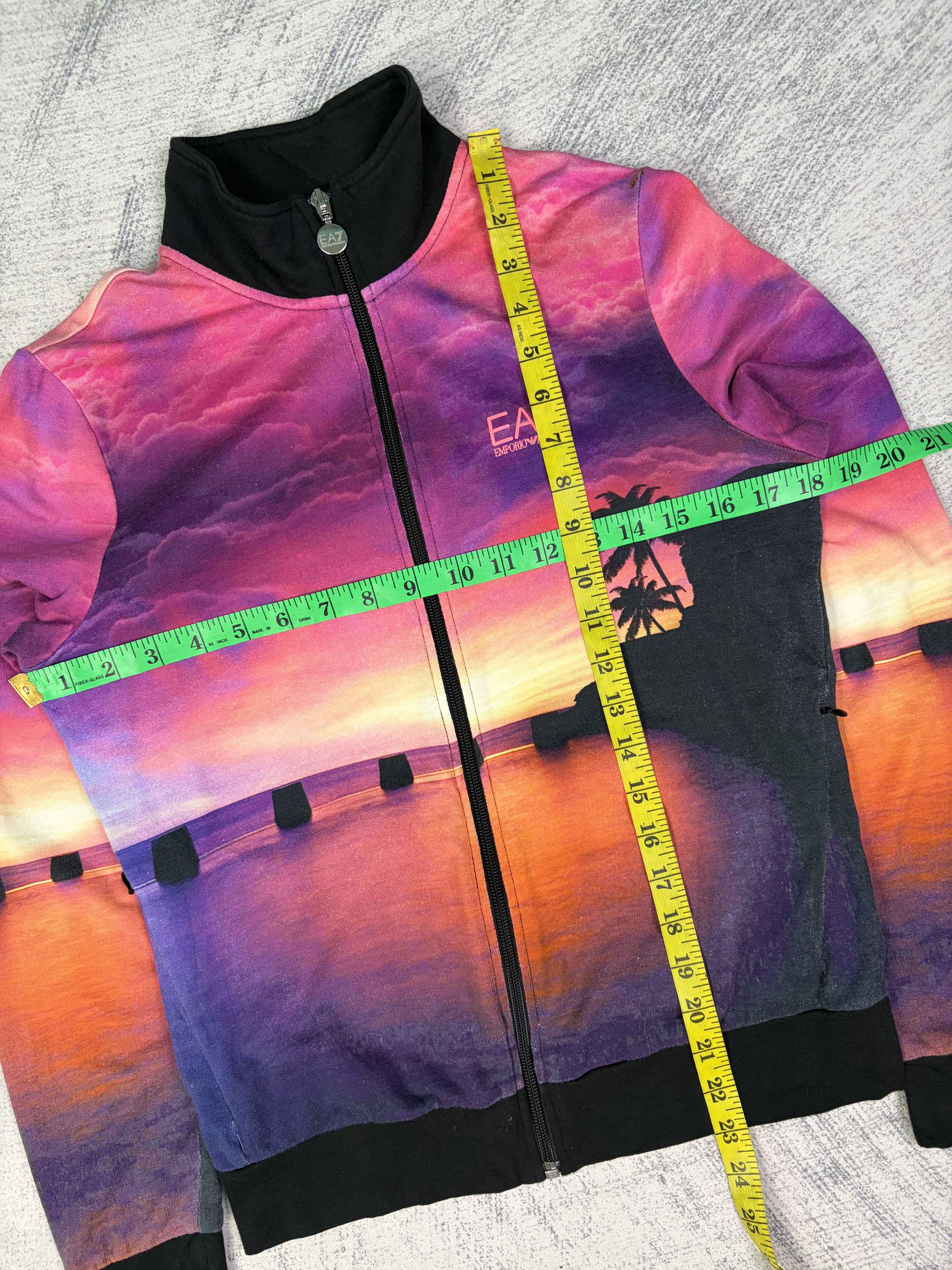 Emporio Armani EA7 Panoramic Scenic Zip Up Sweater Made in Peru Small Size Size US S / EU 44-46 / 1 - 14 Thumbnail