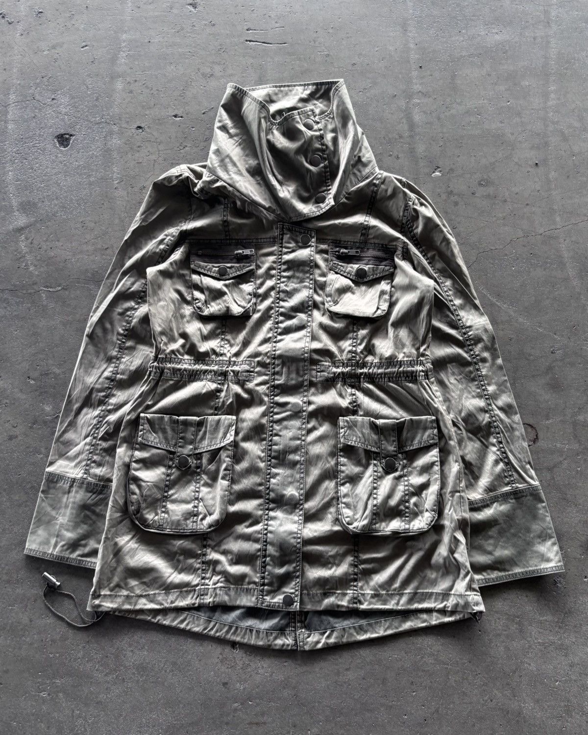 Cynical Garment Dyed Stone Washed Grey Jacket