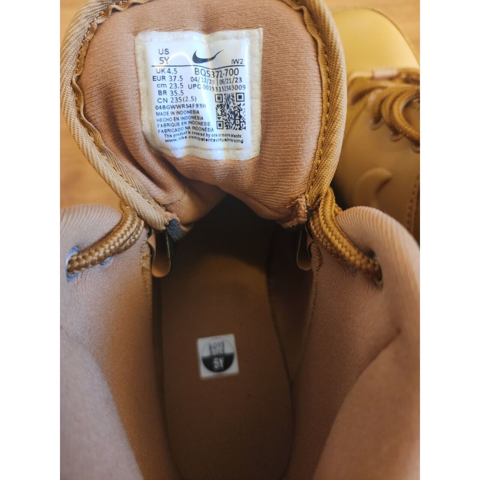 Nike Nike Manoa LTR Boots GS Size 5Y/Womens 6.5 BQ5372-700 NO BOX Size US 6.5 / IT 36.5 - 6 Thumbnail