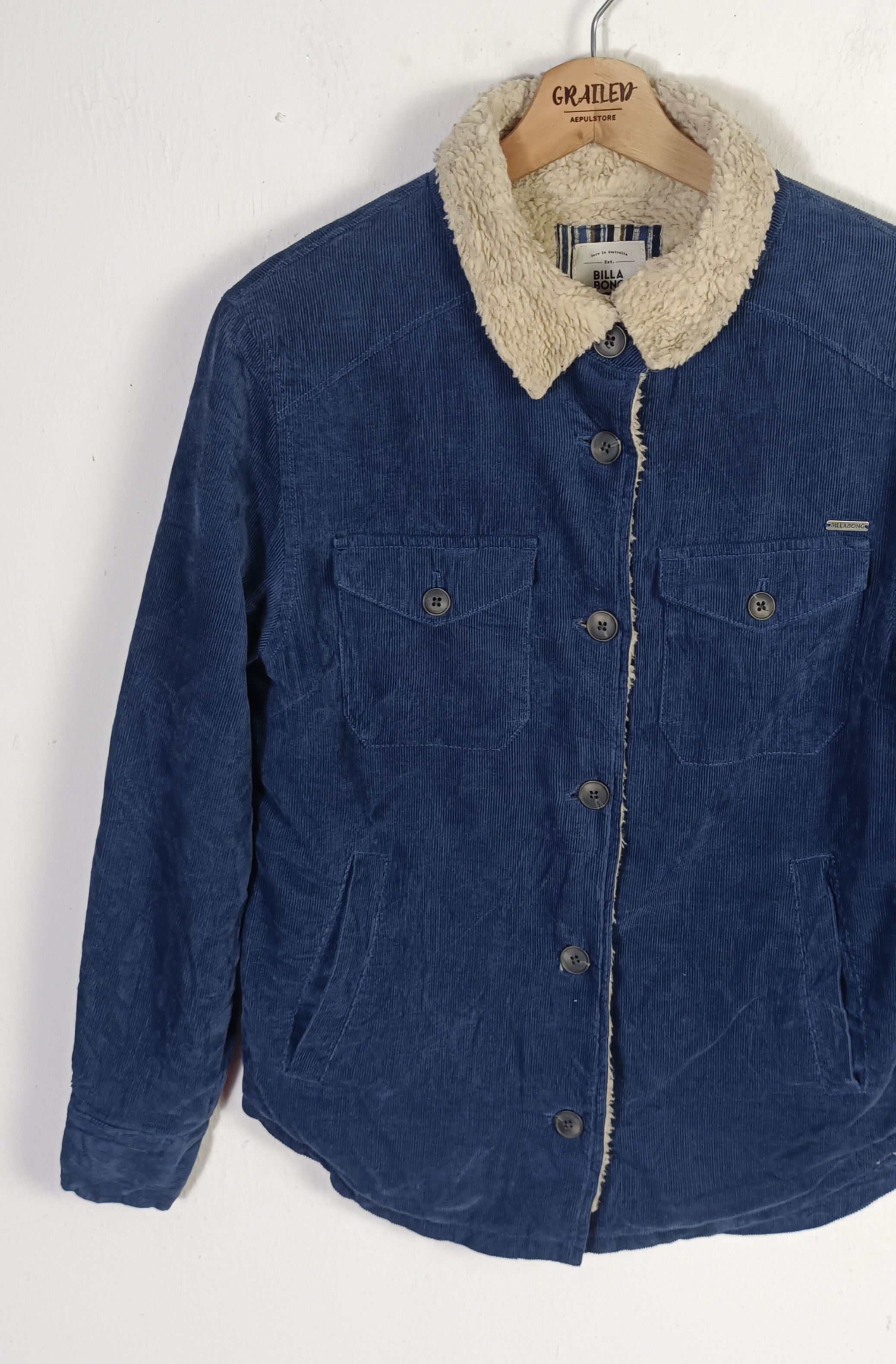 Billabong 🔥🔥Billabong Coduroy Sherpa Jacket Size US M / EU 48-50 / 2 - 6 Thumbnail