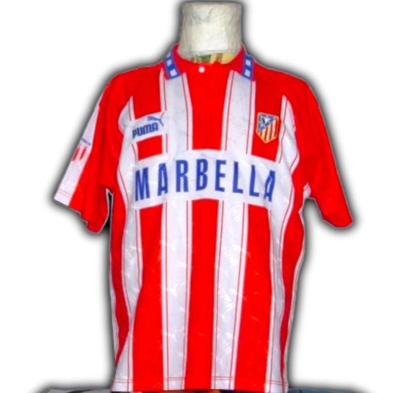 Puma Atletico Madrid Spain 1995 1996 Home 2 Shirt Jersey Size US M / EU 48-50 / 2 - 1 Thumbnail