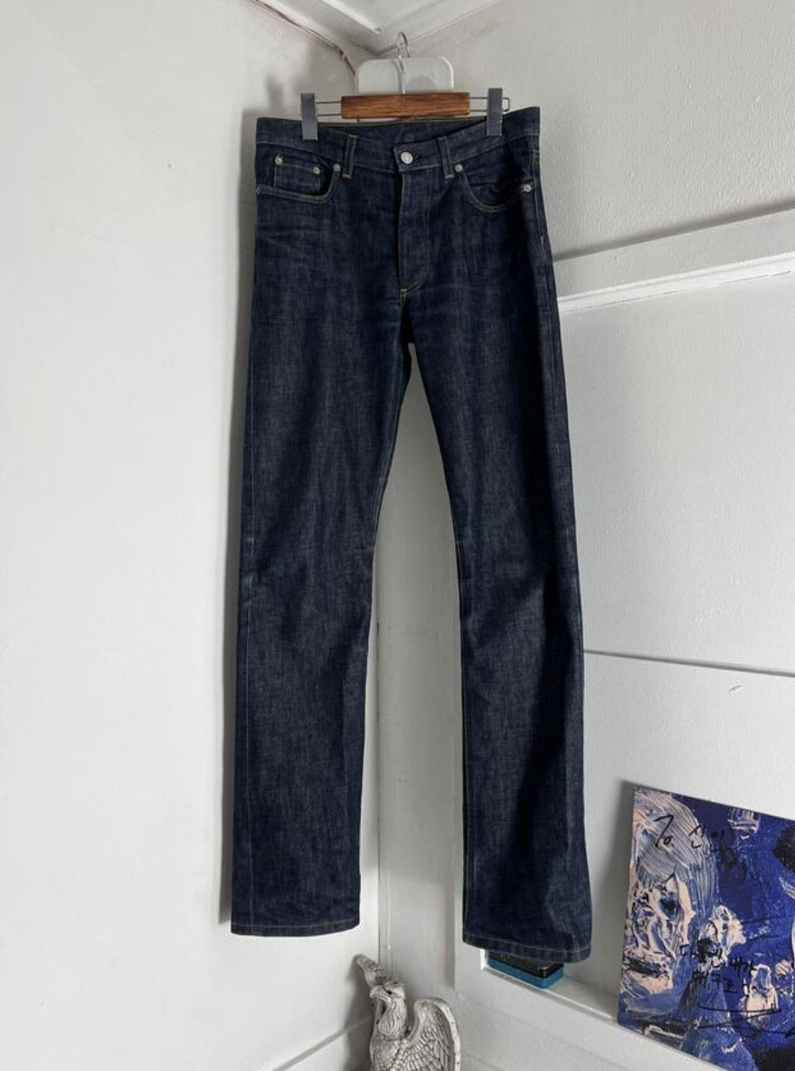 Helmut Lang Helmut Lang archive classic raw denim (AD 1998) | Grailed