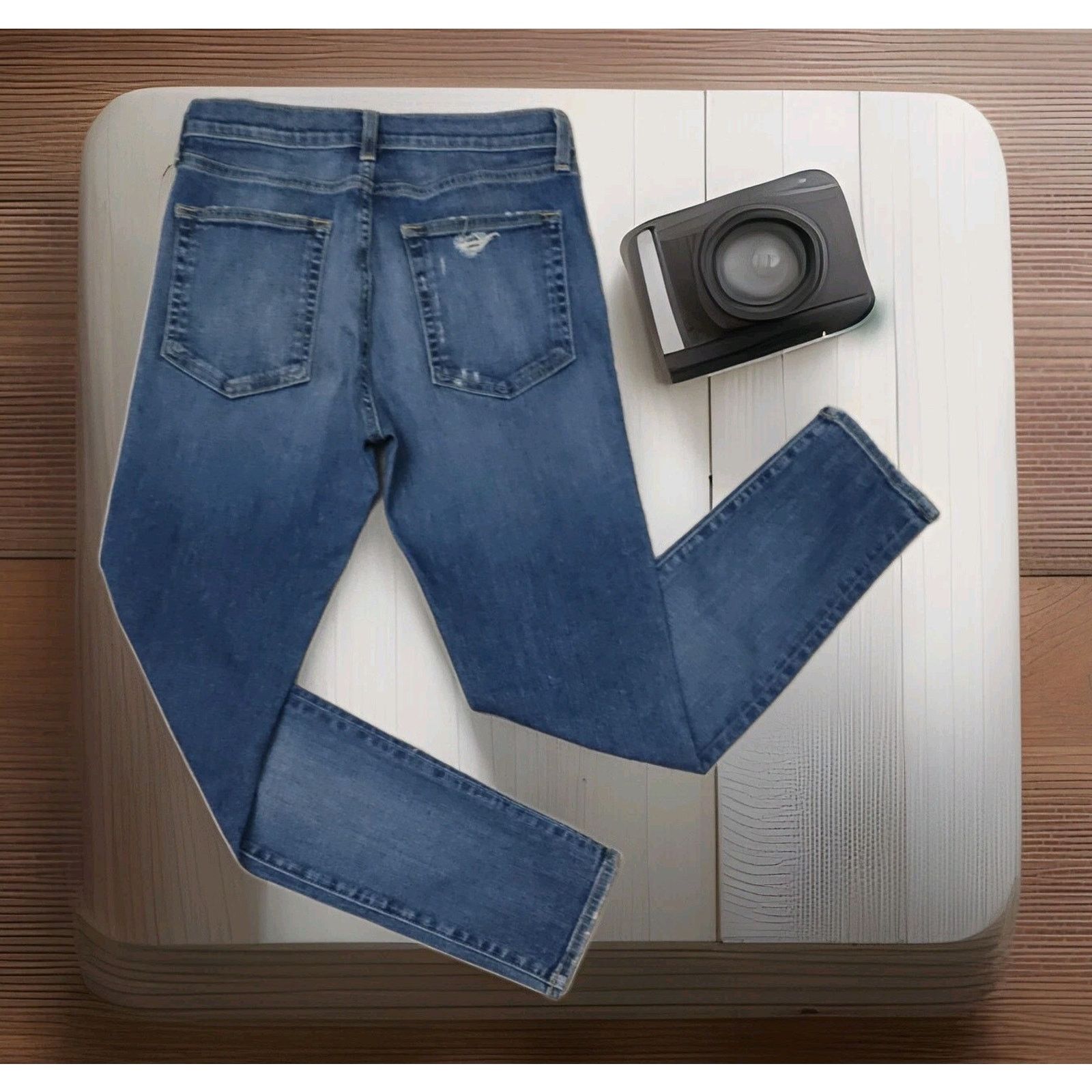 Nili Lotan Nili Lotan Women's Midrise Skinny Denim Blue $375 Jeans 27 Size 27" / US 4 / IT 40 - 8 Thumbnail
