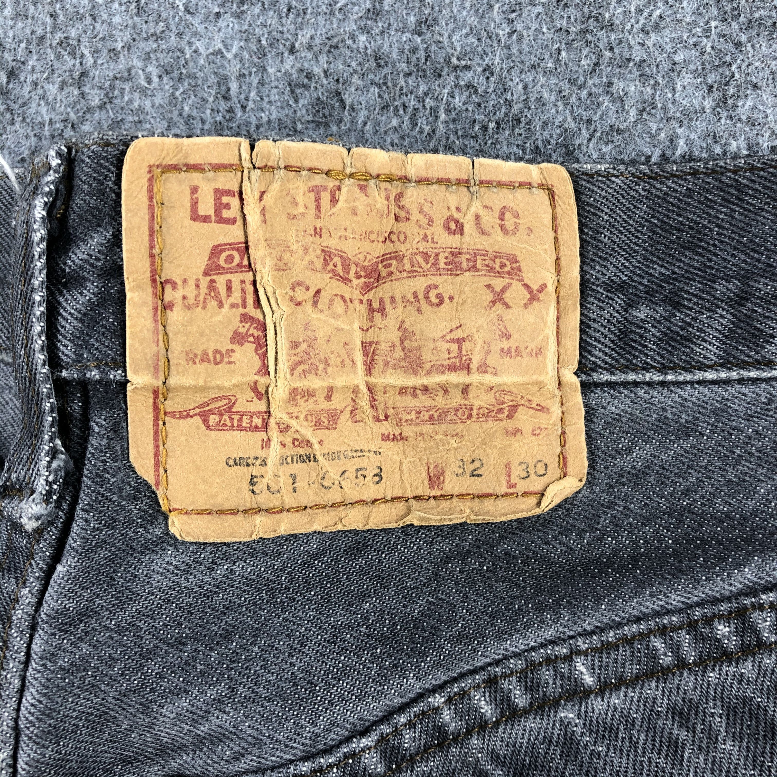 Levi's Vintage 90s Ripped Levis 501 Earth Tone Jeans-J1515 Size US 30 / EU 46 - 5 Thumbnail