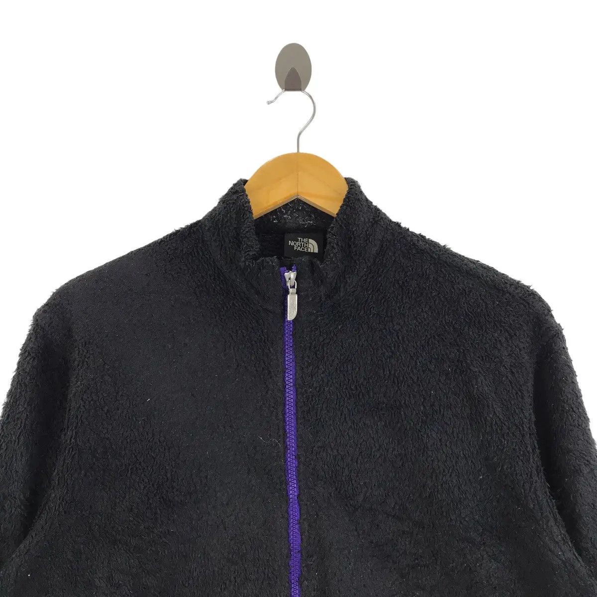 The North Face Vintage THE NORTH FACE Sherpa Purple Logo Fleece Jacket Size L / US 10 / IT 46 - 2 Thumbnail