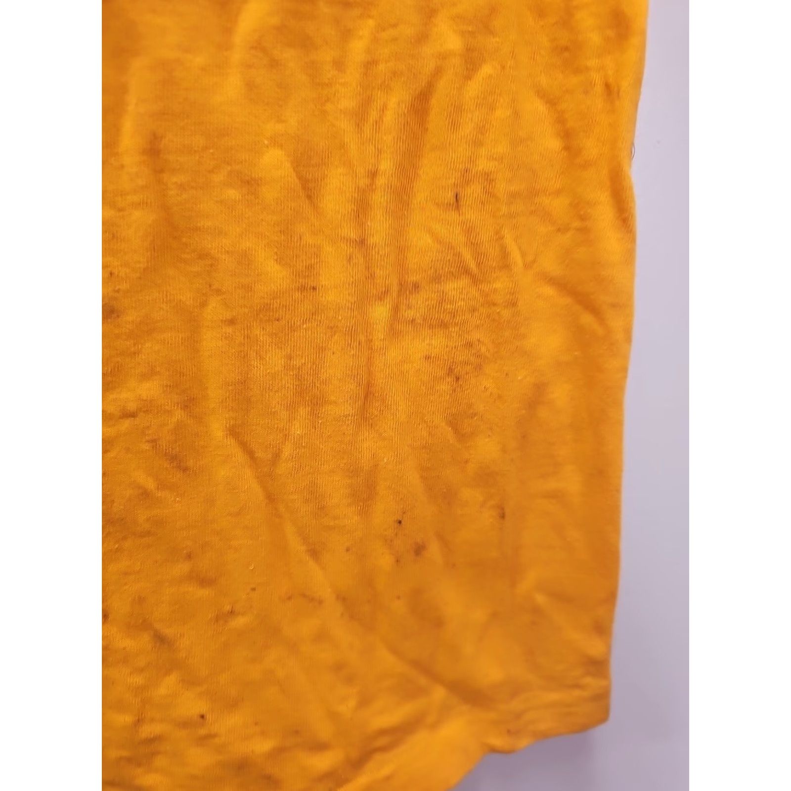 Champion VINTAGE Champion Running Man T-Shirt Mens Small Yellow USA 1950s 60s Small Hole Cotton Short Sleeve Size US S / EU 44-46 / 1 - 7 Thumbnail