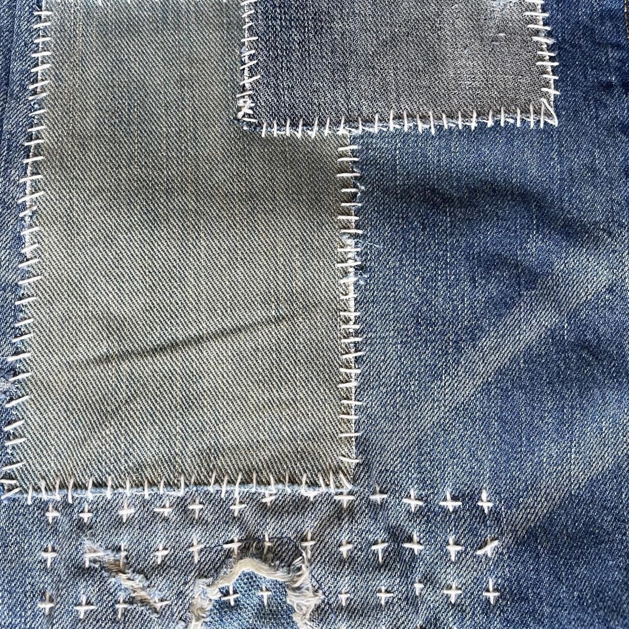 Kapital × Kapital Kountry × Levi's Boro Patchwork Sashiko Embroidered Jeans Size US 32 / EU 48 - 6 Thumbnail