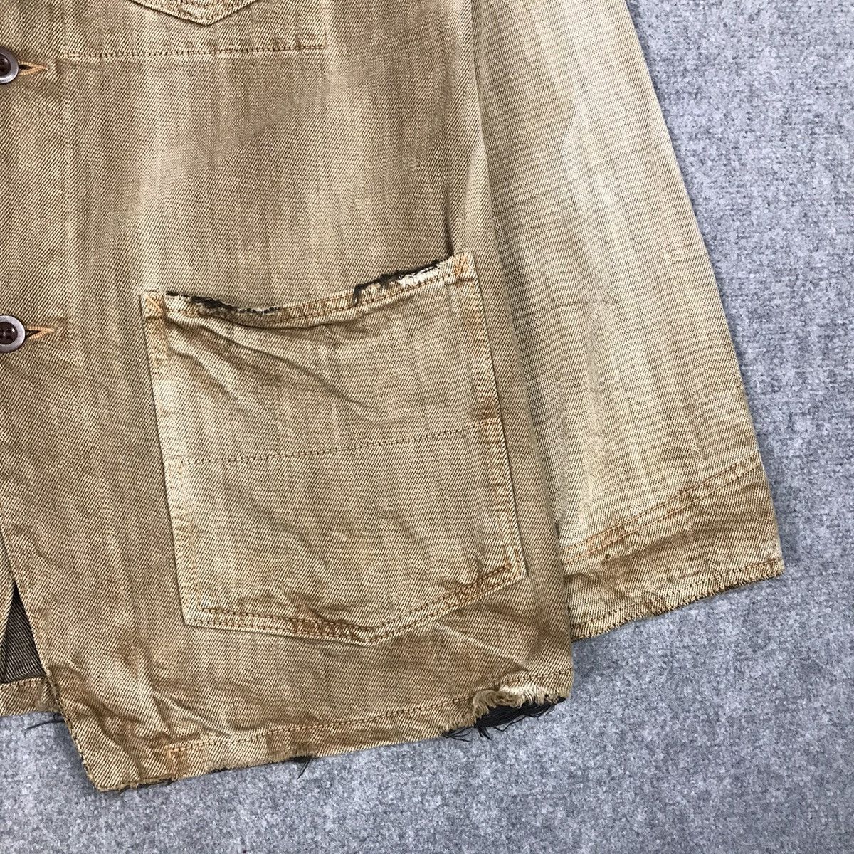 Japanese Brand × Spellbound SPELLBOUND CHORE DISTRESSED BROWN SUN FADED BUTTON JACKET Size US M / EU 48-50 / 2 - 5 Thumbnail