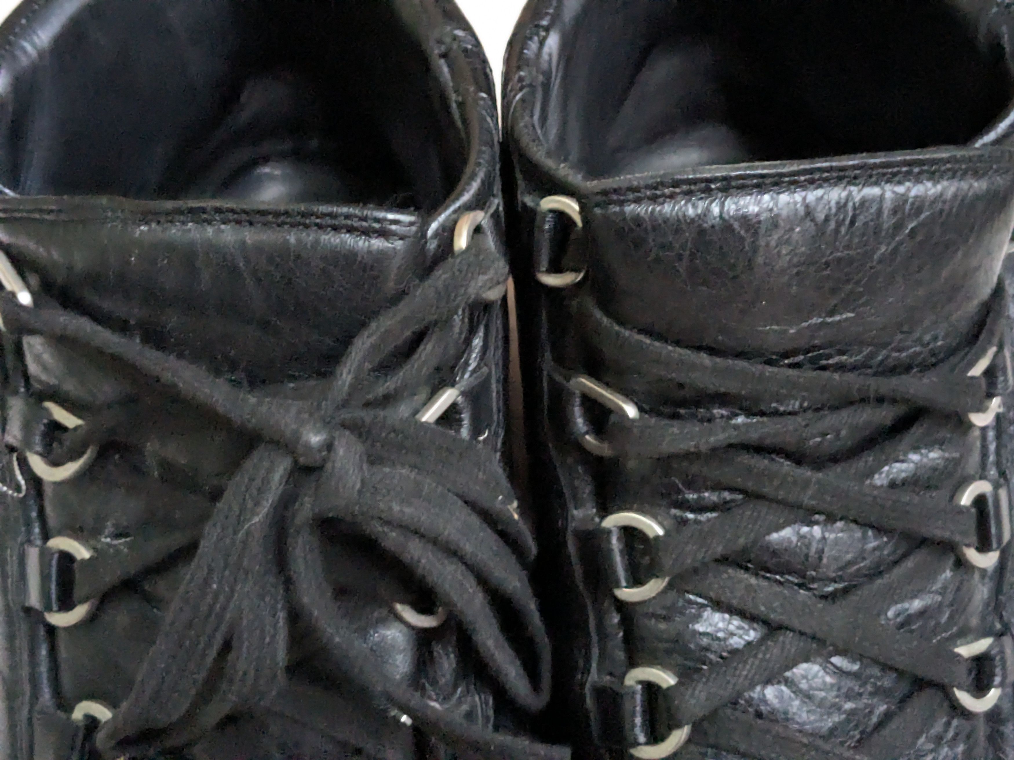 Balenciaga Balenciaga Arena Black 12 High Tops Leather Size US 12 / EU 45 - 2 Thumbnail