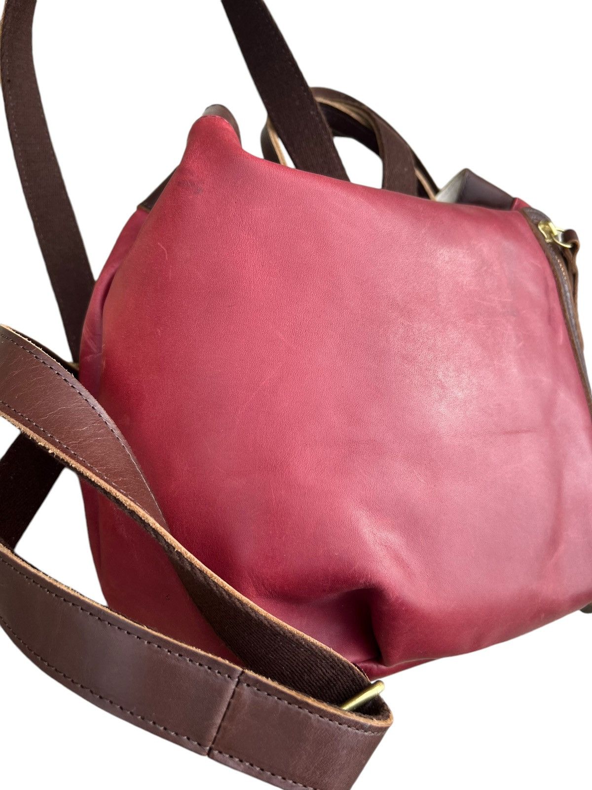 Leather Kissora Japan Scratches Patina Leather Mini Backpack Bag Size ONE SIZE - 11 Thumbnail