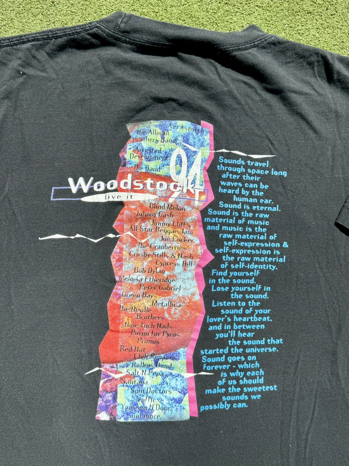Band Tees × Vintage 1994 Woodstock Festival Pepsi Rock Band Tour T-Shirt Size US XL / EU 56 / 4 - 6 Thumbnail