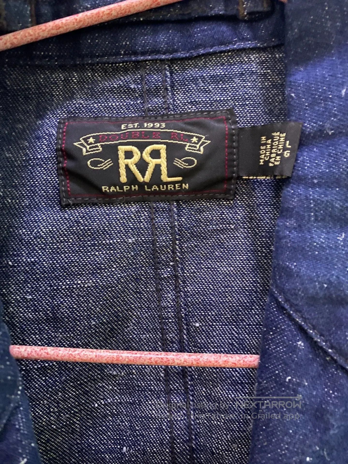 RRL Ralph Lauren RRL Cotton-Linen Denim Casual Blazer. Size US L / EU 52-54 / 3 - 2 Thumbnail