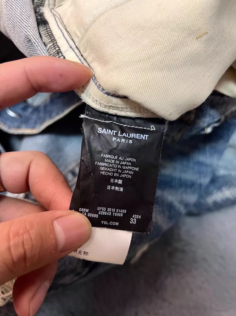 Other Saint Laurent Distressed Blue Denim Jeans-2507 Size US 32 / EU 48 - 3 Thumbnail