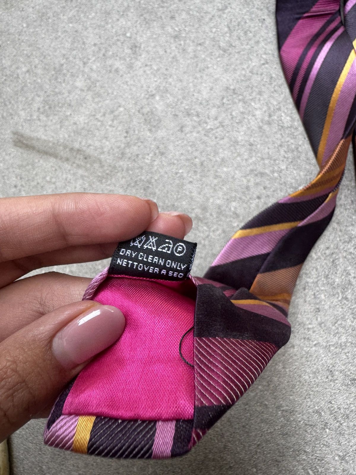 Kenzo Kenzo Striped Silk Tie Size ONE SIZE - 5 Thumbnail