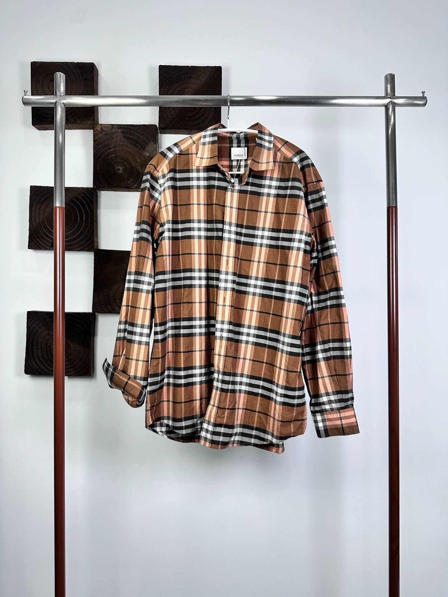 Burberry Plaid Shirt L Size