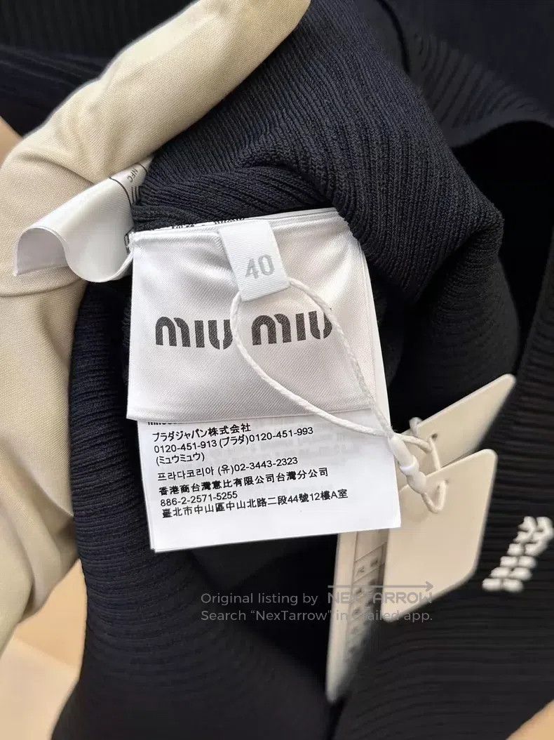Miu Miu Miu Miu 40 Black knitted skirt Size 39" - 4 Thumbnail