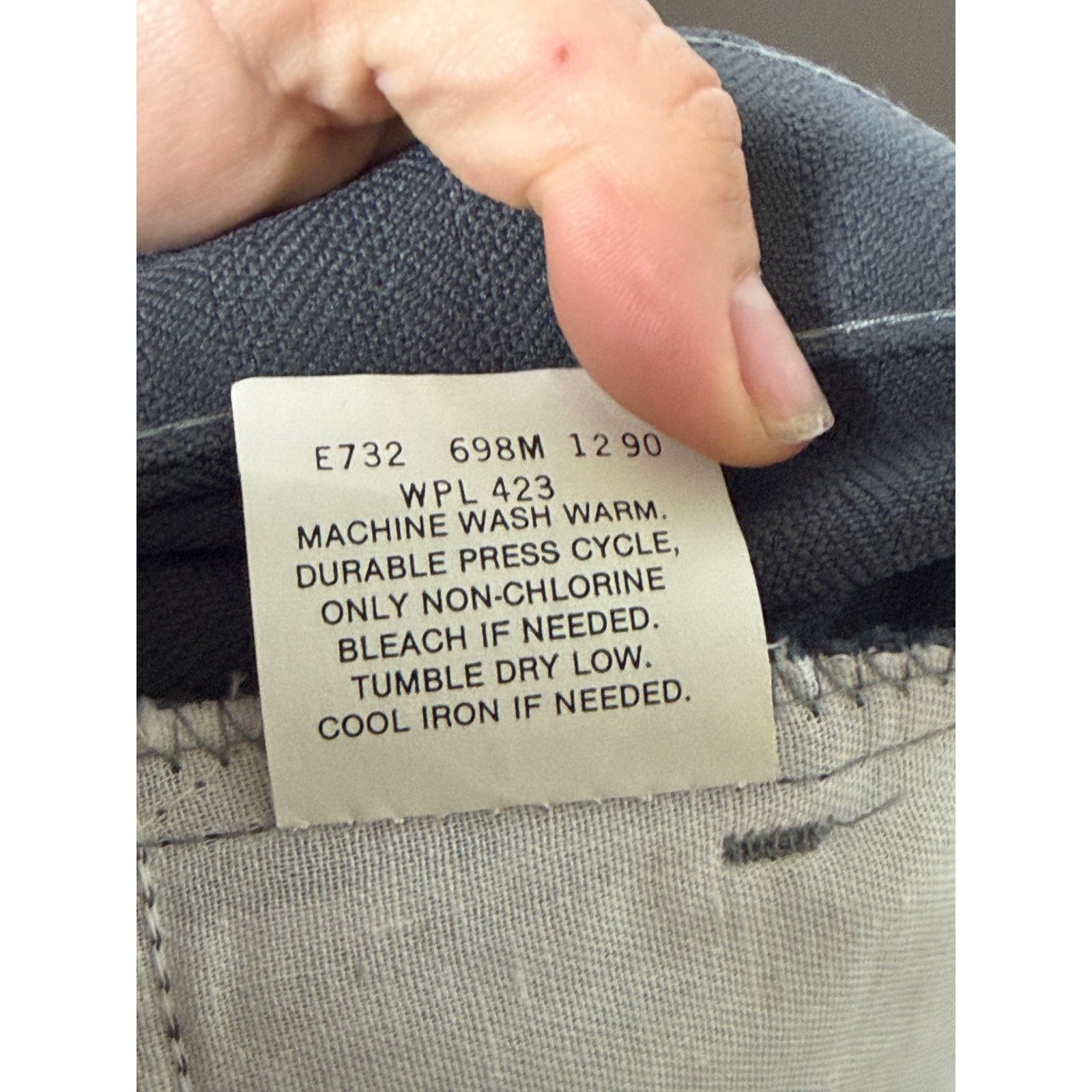 Levi's New Vintag 70s Levi’s Sta-Prest Grey Dress Retro Pants 34x30 Size US 34 / EU 50 - 5 Thumbnail
