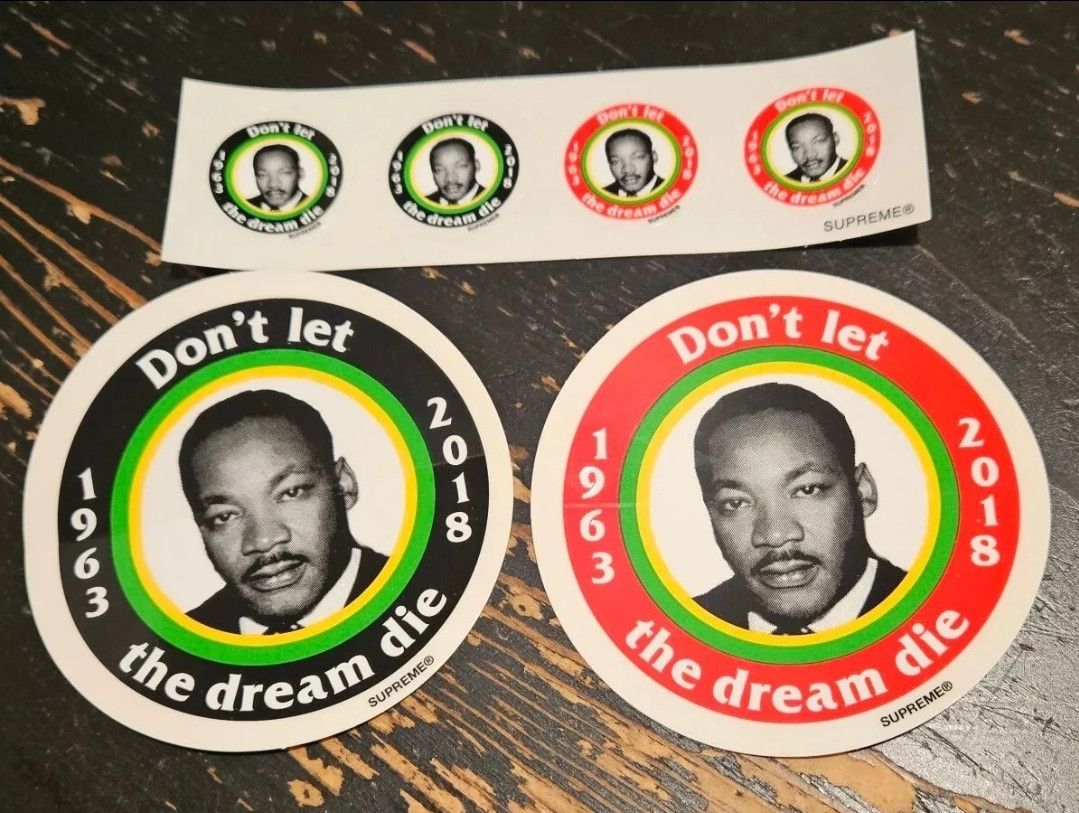 Supreme Supreme MLK Sticker Set Of 3 Martin Luther King SS18 | Grailed