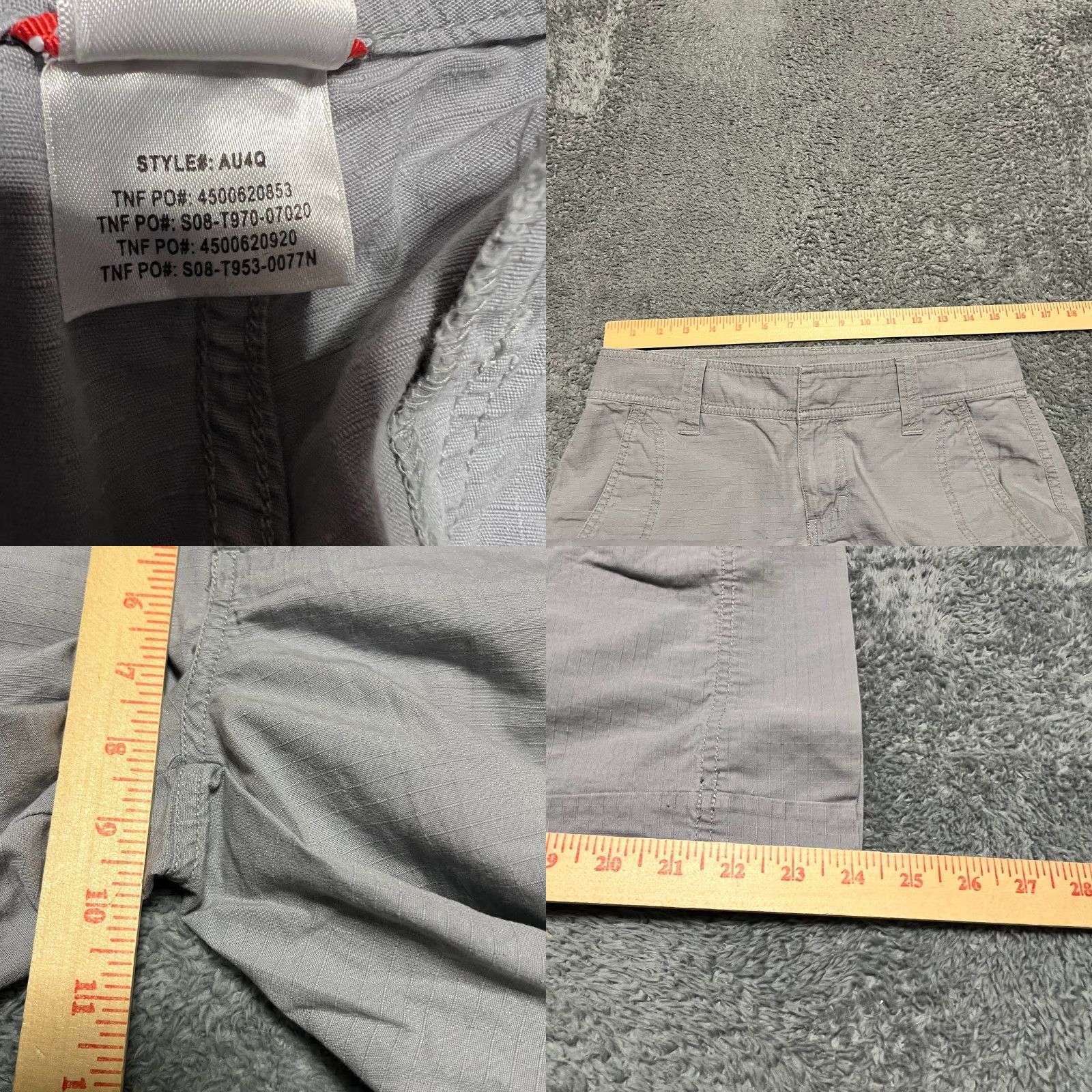 The North Face The North Face Pants Women 4 Ripstop Cropped Gray Purple Straight 31x24 Size 27" / US 4 / IT 40 - 8 Thumbnail