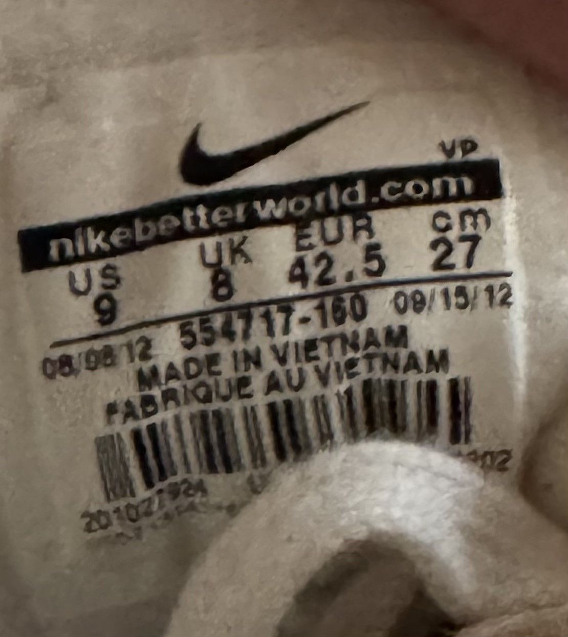 Nike Air Max 1 OG Vintage Size US 9 / EU 42 - 7 Thumbnail