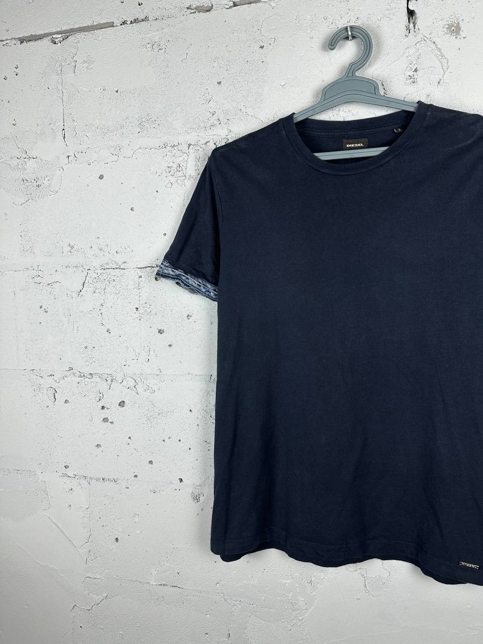Diesel × Vintage Avant garde Diesel Y2K Denim Sleeve T Shirt Size US L / EU 52-54 / 3 - 2 Thumbnail