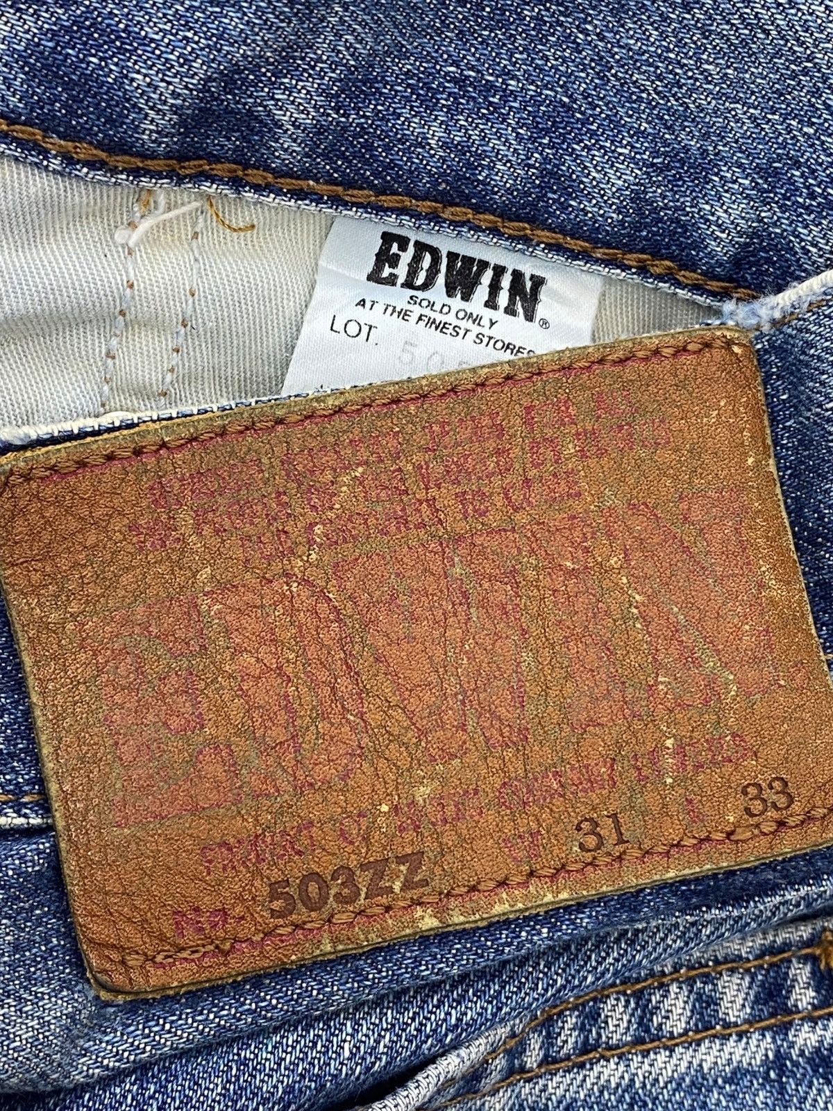 Edwin Edwin 505 Light Blue Wash Style Straight Leg Jeana Size US 30 / EU 46 - 11 Thumbnail