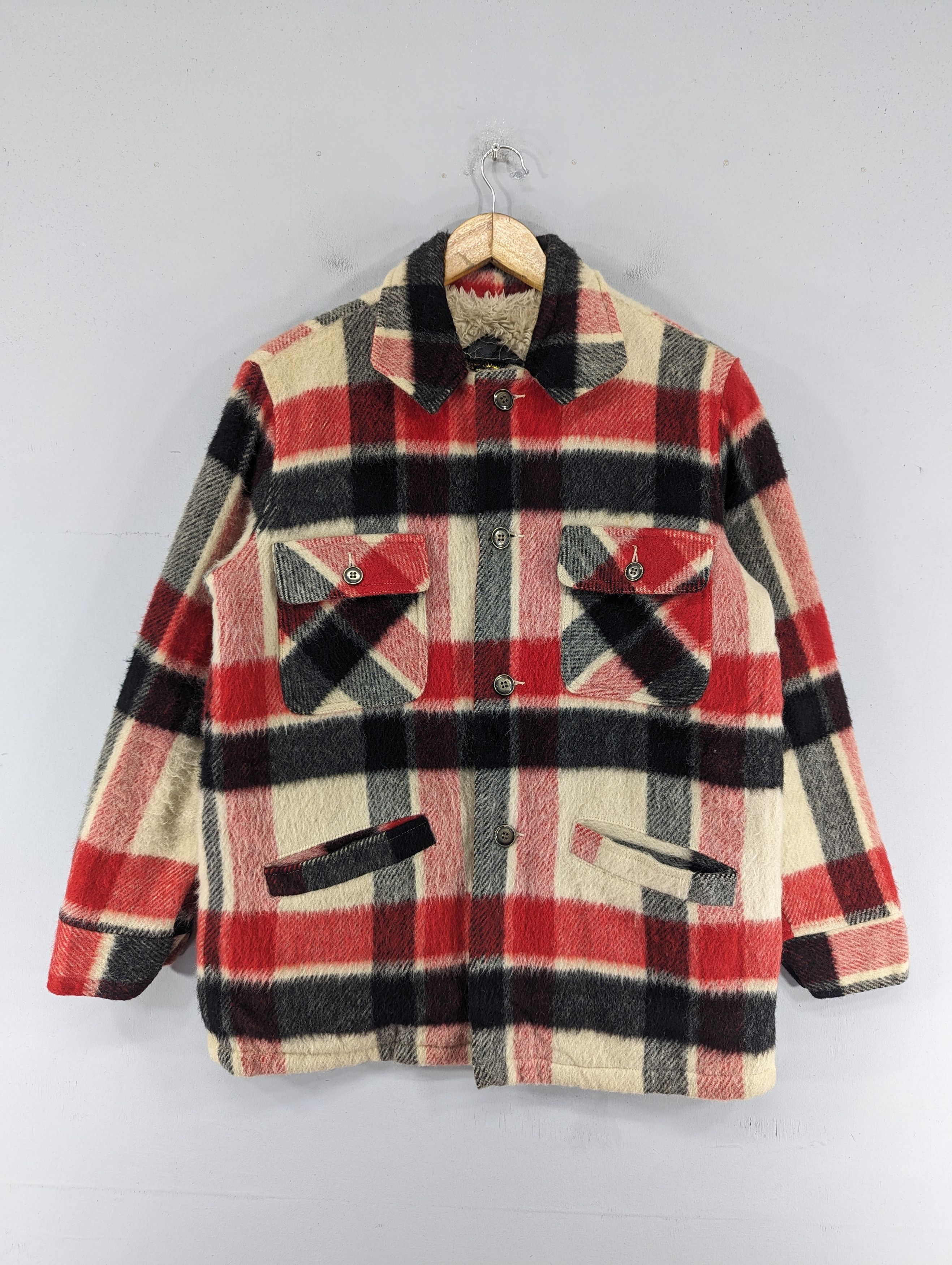 Vintage Vintage Weary Wool Plaid Fleece Lined Jacket Size US M / EU 48-50 / 2 - 1 Thumbnail