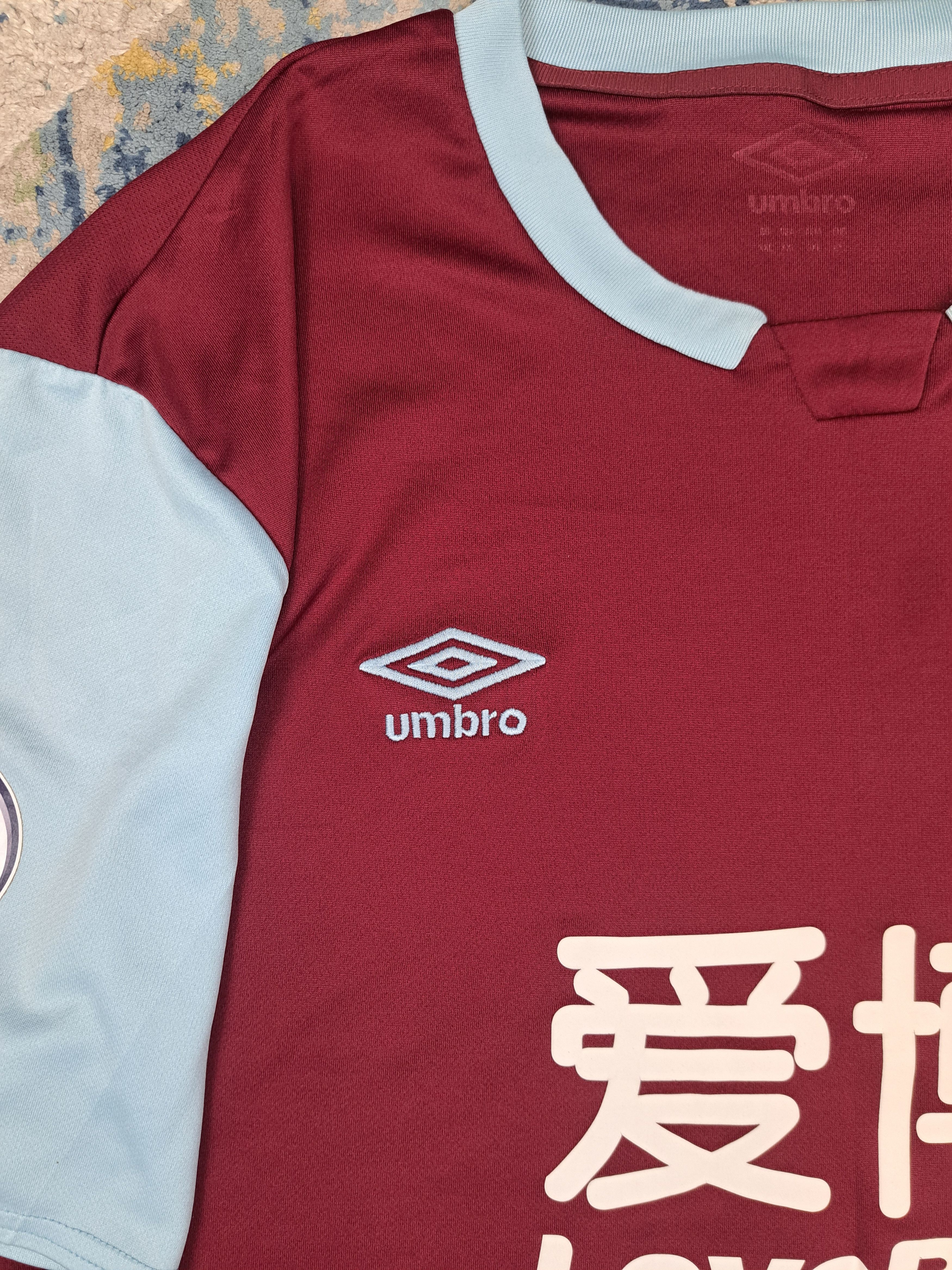 Umbro Burnley 2020 Home Kit Soccer Jersey Blokecore Size US XXL / EU 58 / 5 - 4 Thumbnail