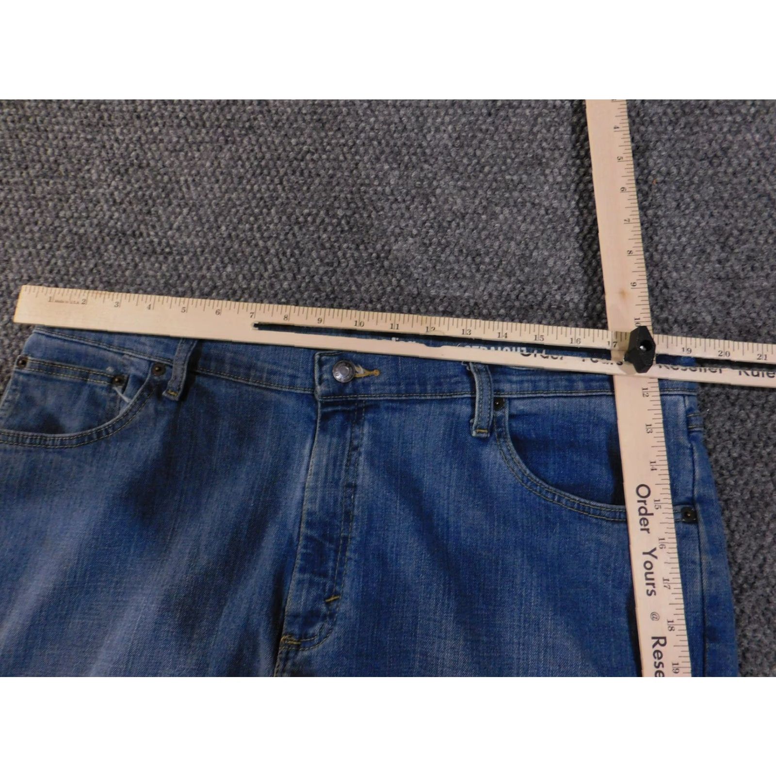 Wrangler Wrangler Jeans Mens 38x29 Blue Straight Leg Relaxed Fit Denim Pants Classic Size US 38 / EU 54 - 6 Thumbnail