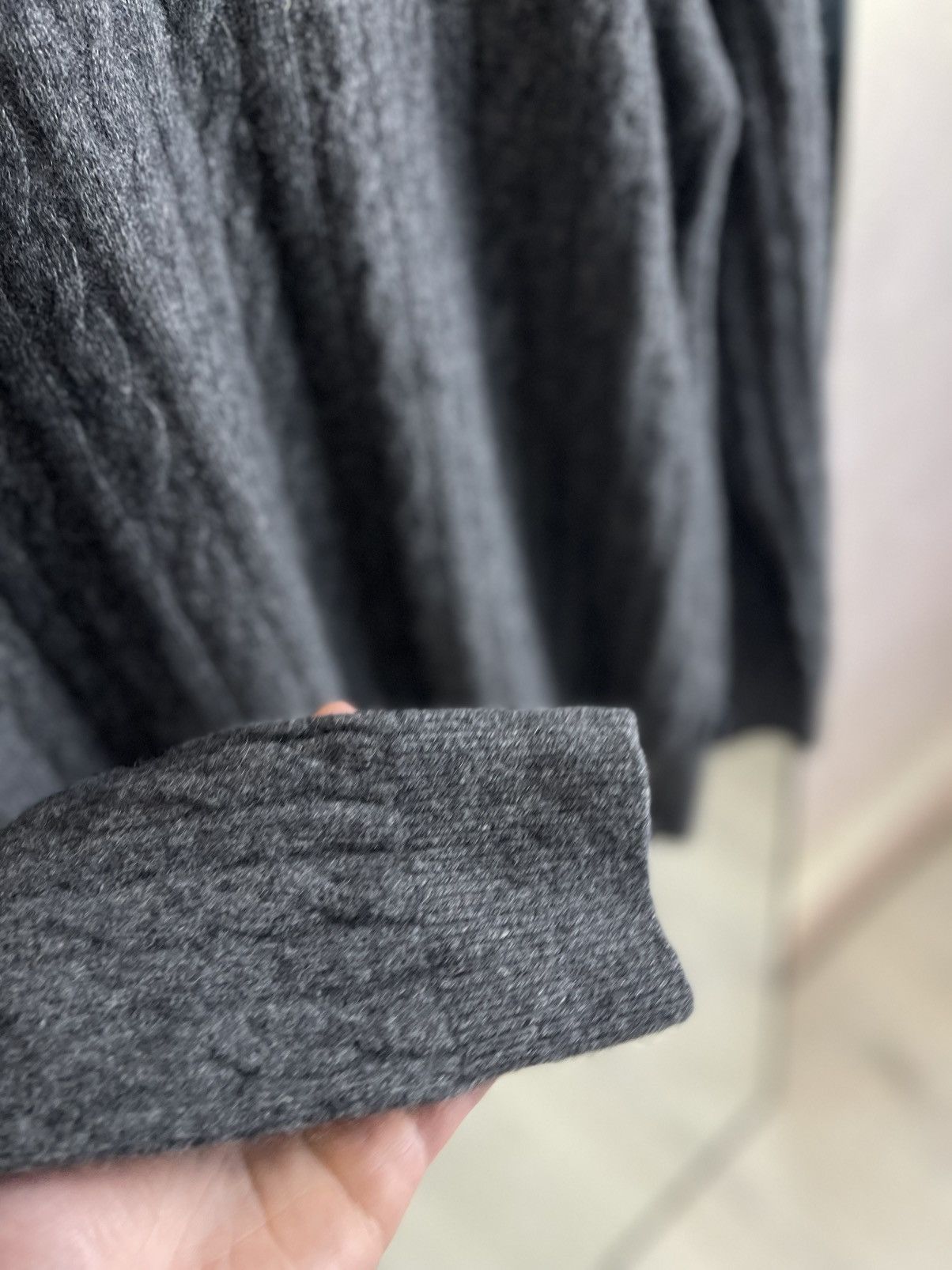 Barbour Barbour Grey Cable Knit Wool Blend Crewneck Sweater Size US L / EU 52-54 / 3 - 4 Thumbnail