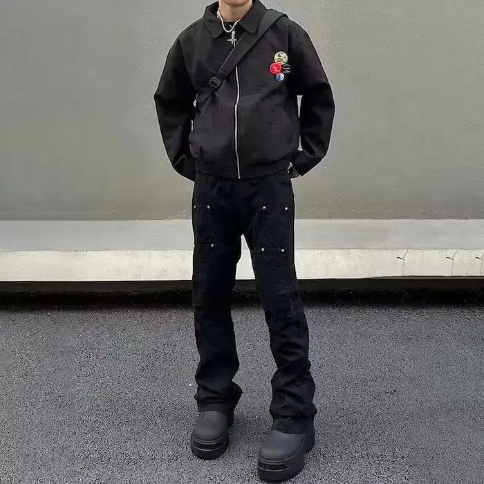 Japanese Brand Black Stack Denim Jeans Size US 32 / EU 48 - 3 Thumbnail