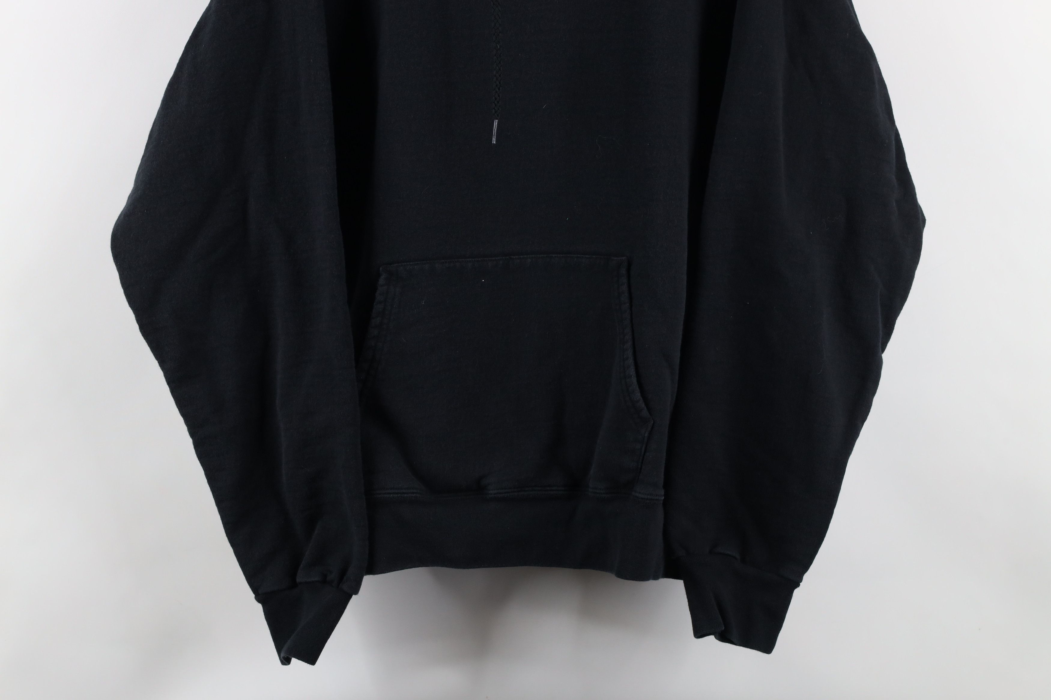 Vintage Vintage 90s Streetwear Heavyweight Hoodie Sweatshirt Black Size US M / EU 48-50 / 2 - 3 Thumbnail