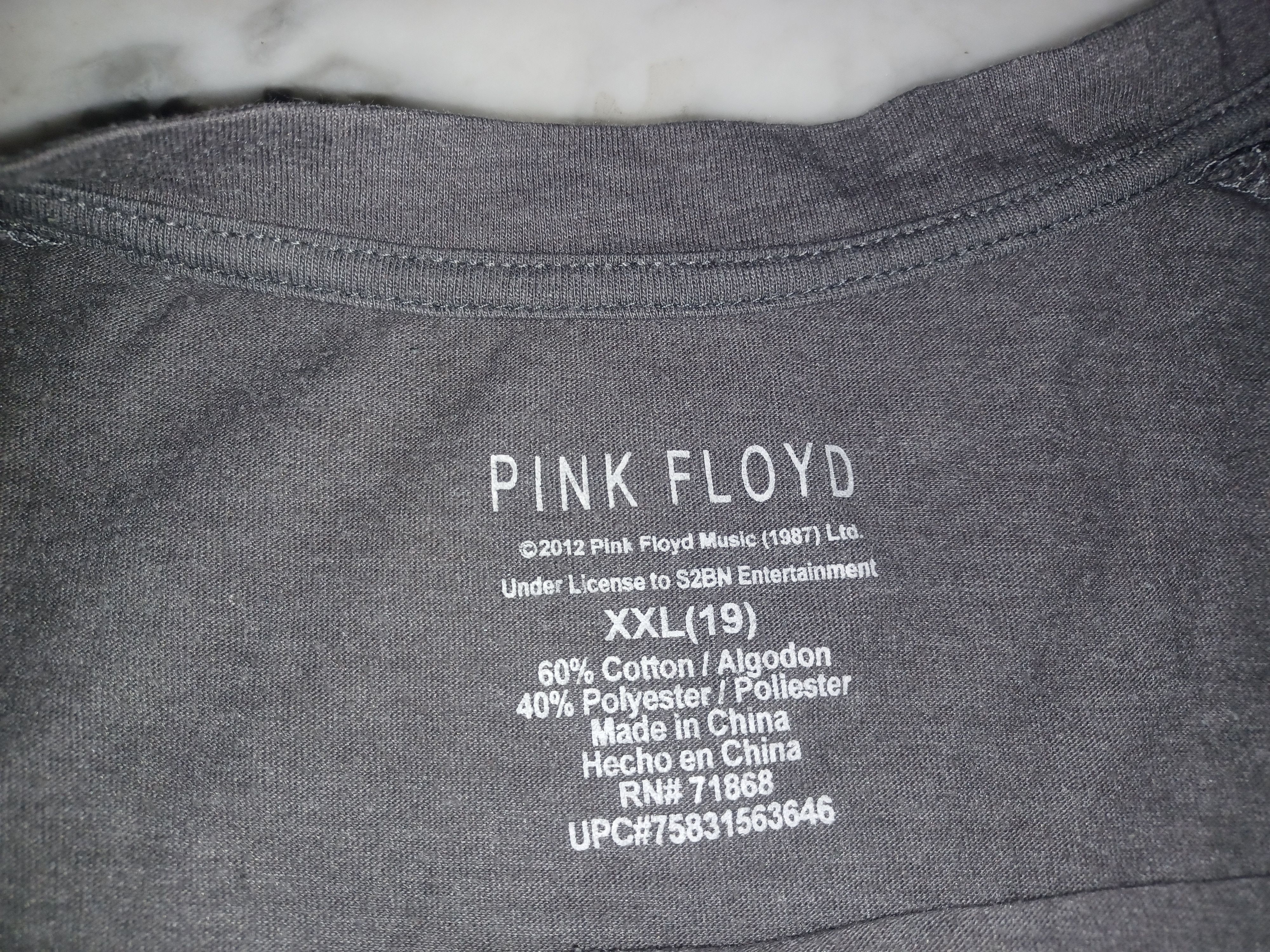 Other Pink Floyd Women's Tee 2012 XXL(19) Gray Size XXL / US 16-18 / IT 52-54 - 3 Thumbnail