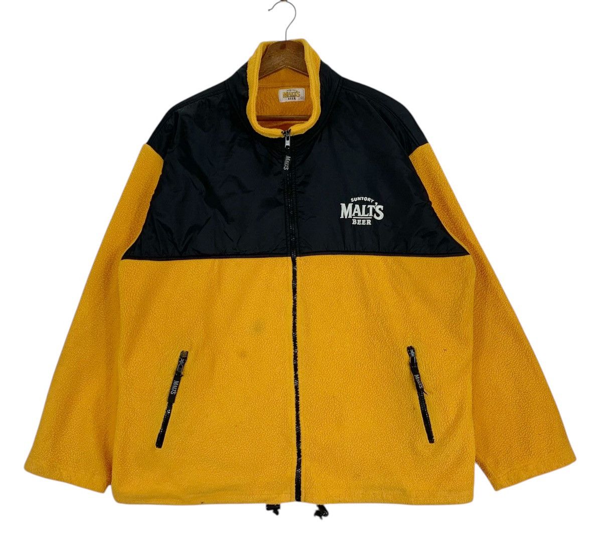 Japanese Brand Vintage Suntory Malt’s Beer Full Zipper Fleece Jacket Size US L / EU 52-54 / 3 - 1 Thumbnail