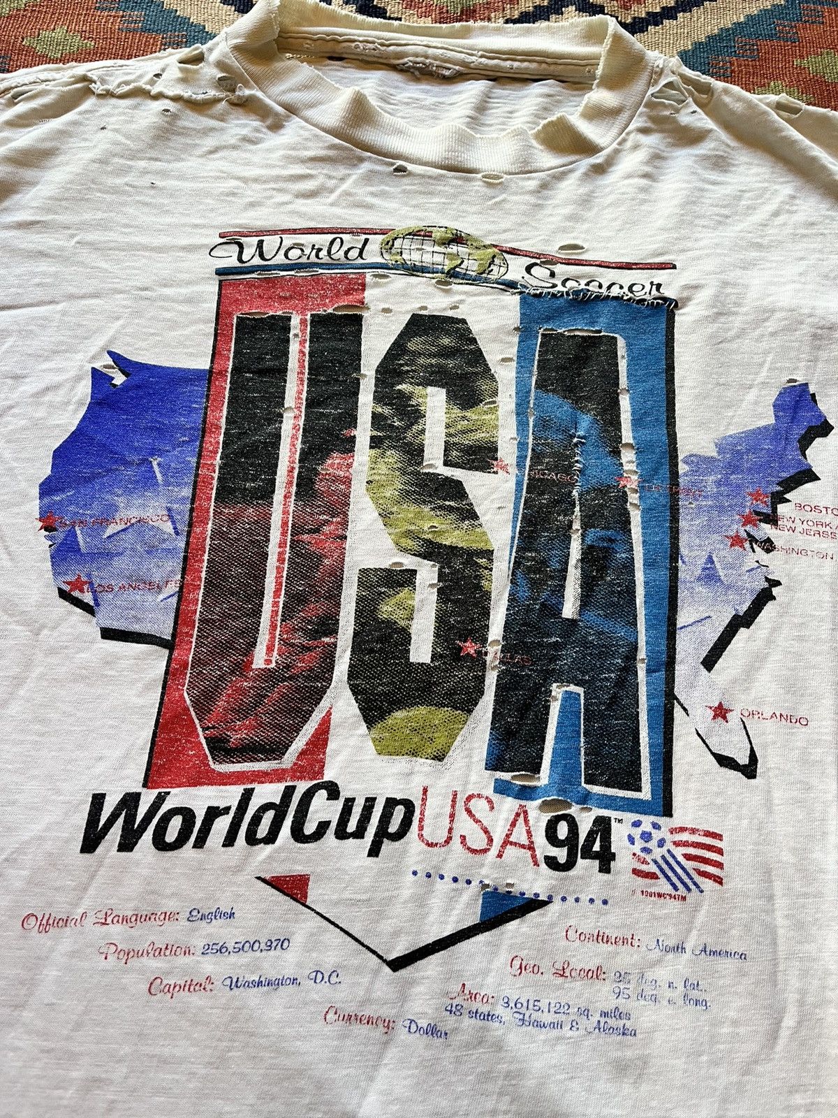 Vintage thrashed shirt Paper Thin Place Beyond The Pines
