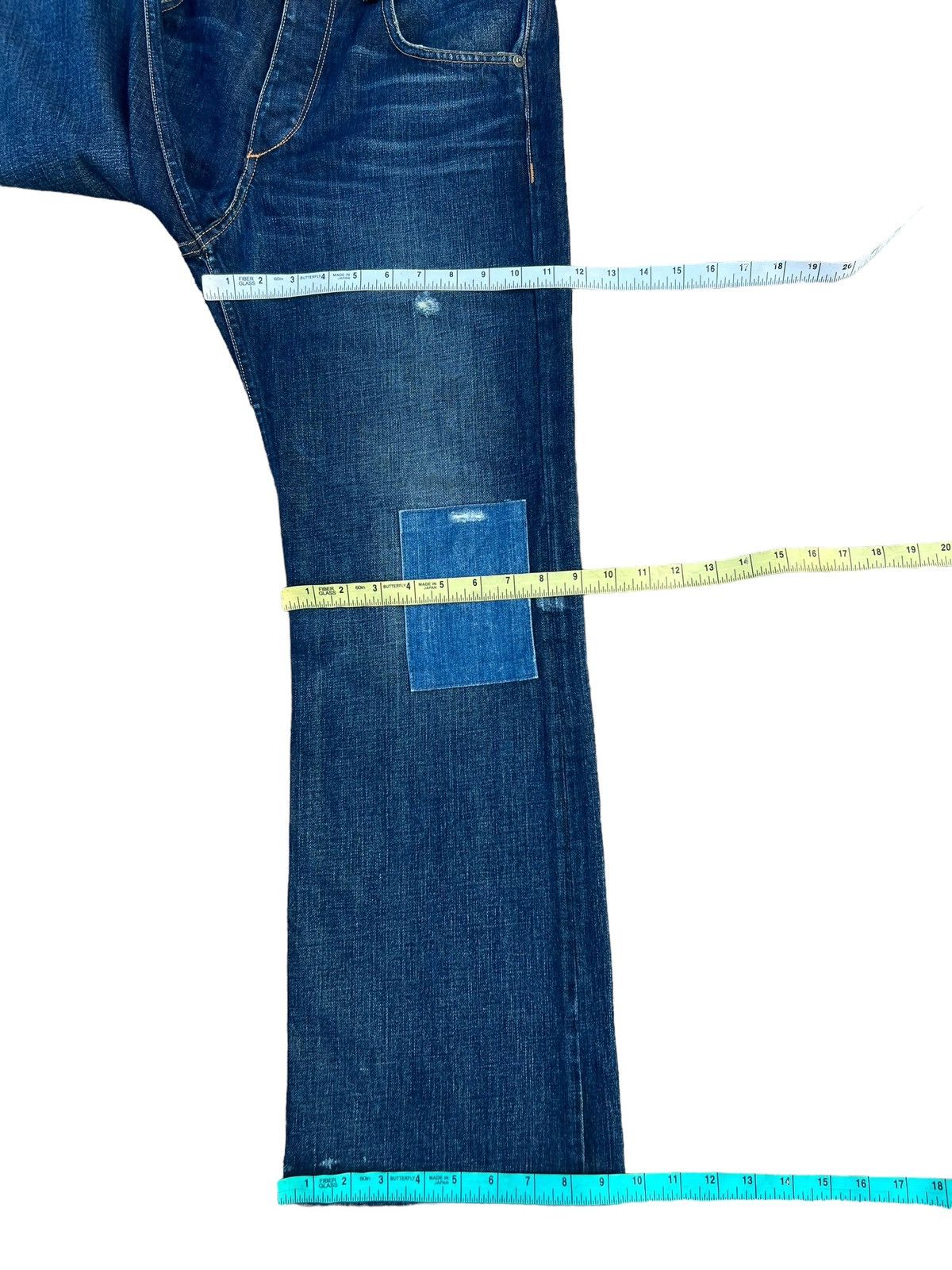 Rag & Bone Vintage Rag & Bone Distressed Patch Denim Flare Jeans Size US 30 / EU 46 - 4 Thumbnail