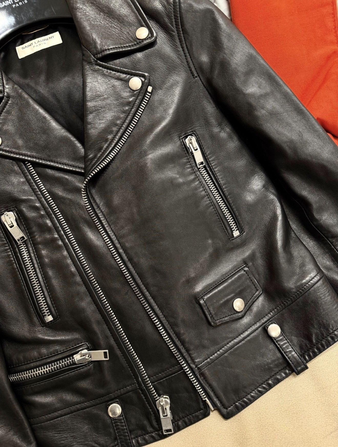 Saint Laurent Paris Saint Laurent SLP L01 Moto Zipper Leather Jacket Sz. 36 Size XS / US 0-2 / IT 36-38 - 3 Thumbnail